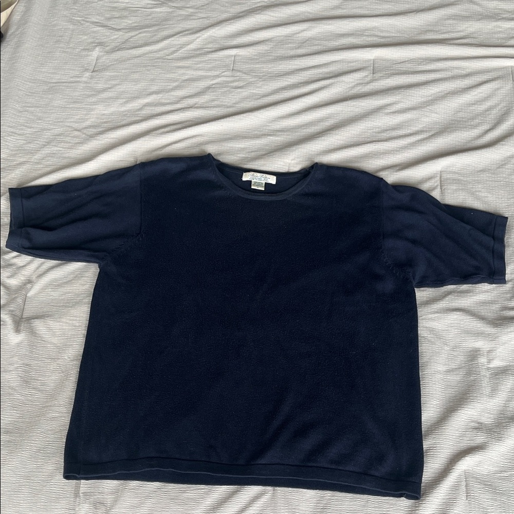 Women’s Brooks Brothers Navy Blue Sweater L - Picture 1 of 6